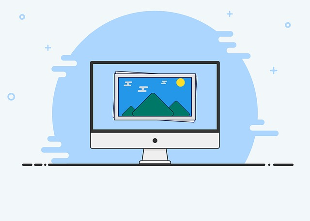 パソコン イラスト 山 自然